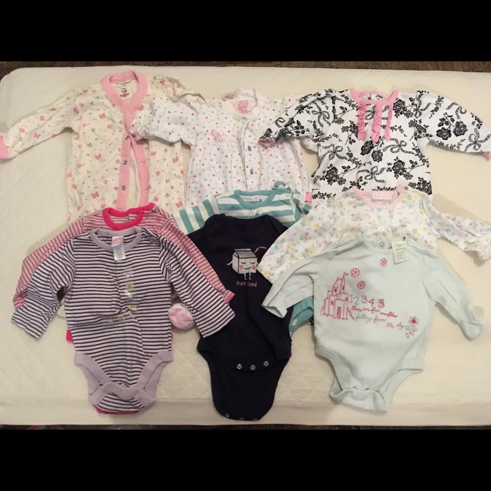 0-3 month girls layette